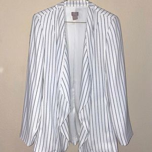 CHICO’S - Black & White Blazer Suit Jacket Size 0